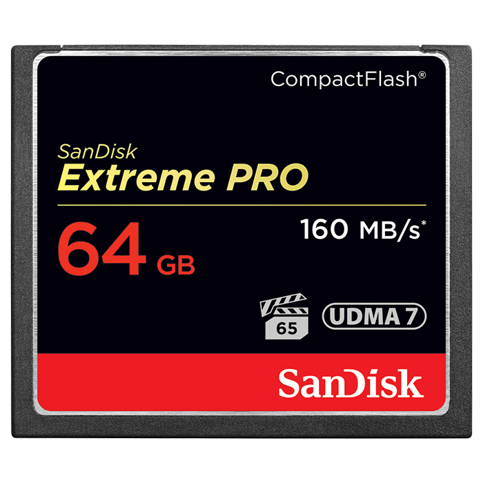 Карта пам'яті SANDISK CompactFlash Extreme Pro 64GB 1066x (SDCFXPS-064G-X46)