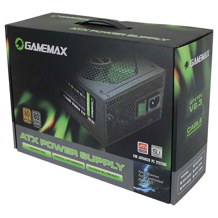 Блок питания 600W GAMEMAX GM-600 Black