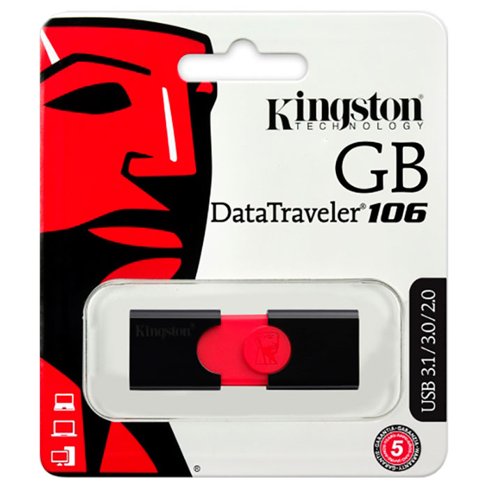 Флэшка KINGSTON DataTraveler 106 32GB (DT106/32GB)