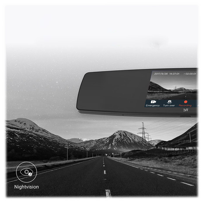 Автомобильный видеорегистратор-зеркало XIAOMI YI Mirror Dash Camera (YI-89029)