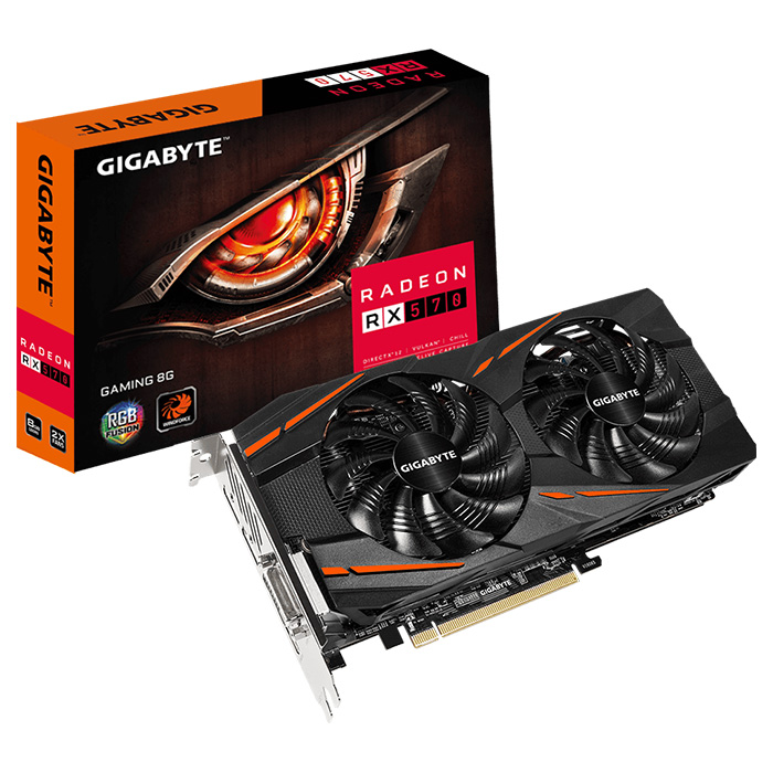 Відеокарта GIGABYTE Radeon RX 570 Gaming 8G (GV-RX570GAMING-8GD)