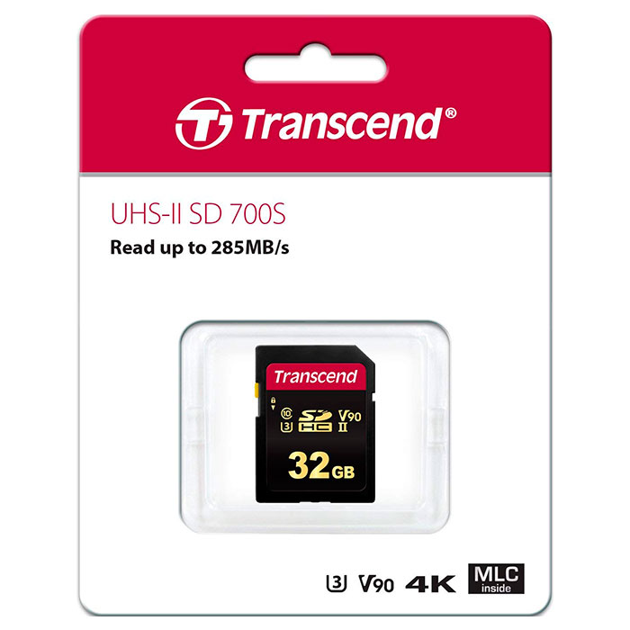Карта памяти TRANSCEND SDHC 700S 32GB UHS-II U3 V90 Class 10 (TS32GSDC700S)