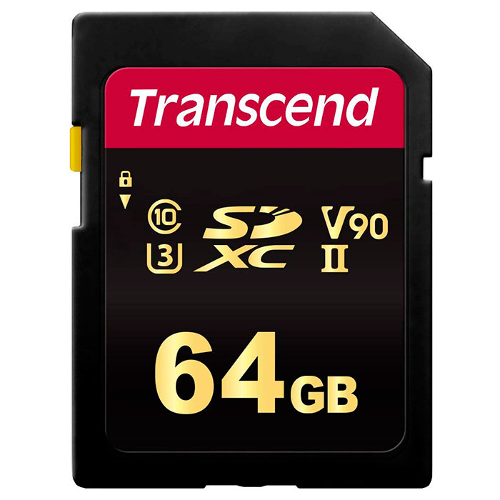 Карта памяти TRANSCEND SDXC 700S 64GB UHS-II U3 V90 Class 10 (TS64GSDC700S)