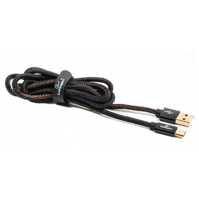 Кабель CABLEXPERT USB2.0 AM/CM Black 1м (CCPB-C-USB-04BK)