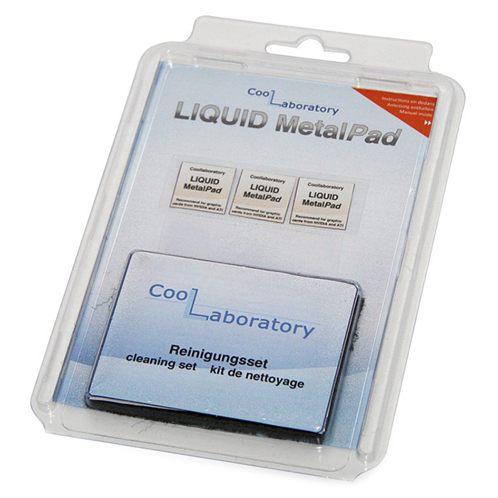 Термопрокладка COOLLABORATORY Liquid MetalPad for CPU 38x38x0.1mm 3шт (CL-LMP-3CPU-CS)
