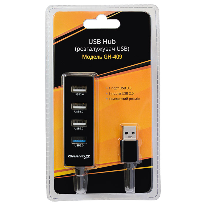 USB хаб GRAND-X GH-409