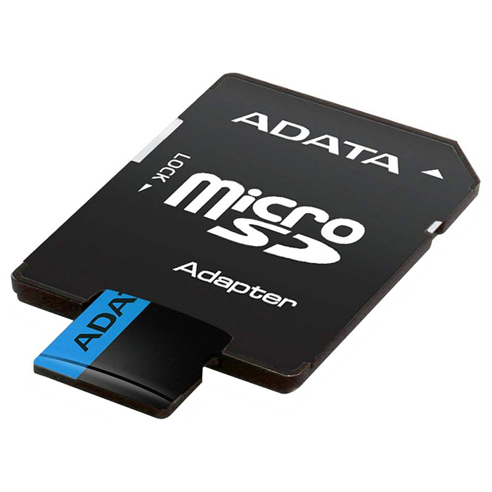 Карта пам'яті ADATA microSDHC Premier 32GB UHS-I V10 A1 Class 10 + SD-adapter (AUSDH32GUICL10A1-RA1)