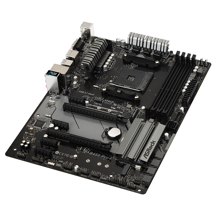 Материнська плата ASROCK B450 Pro4