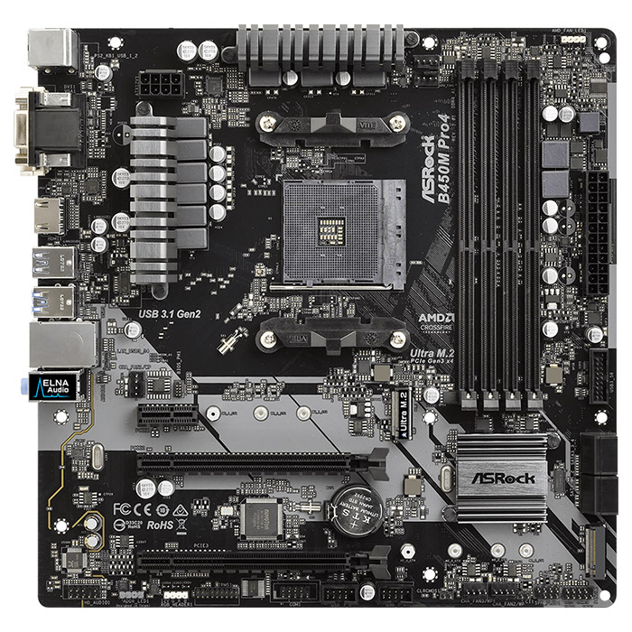 Материнська плата ASROCK B450M Pro4