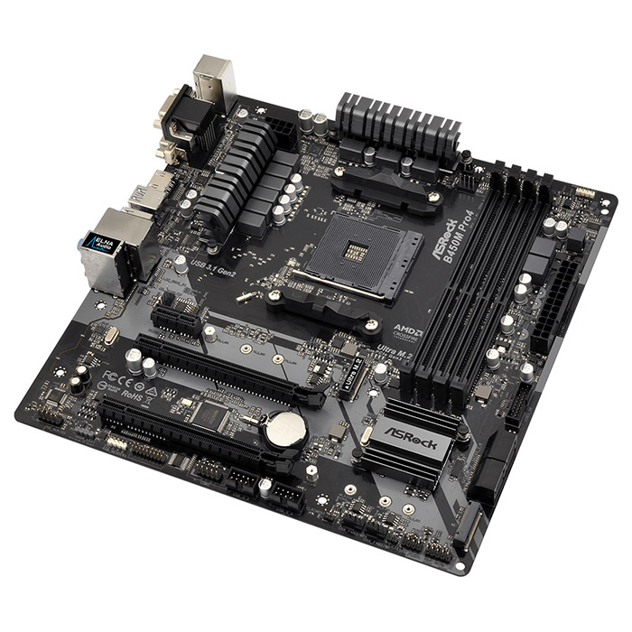 Материнська плата ASROCK B450M Pro4