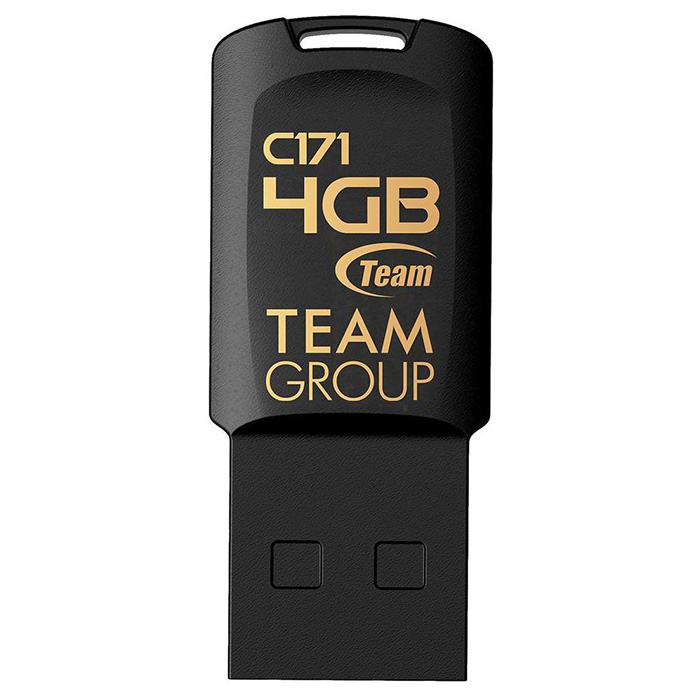 Флэшка TEAM C171 USB2.0 4GB Black (TC1714GB01)