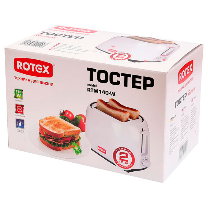 Тостер ROTEX RTM140-W