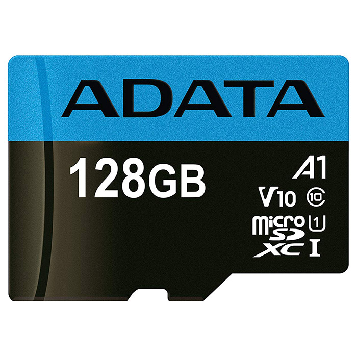 Карта пам'яті ADATA microSDXC Premier 128GB UHS-I V10 A1 Class 10 + SD-adapter (AUSDX128GUICL10A1-RA1)