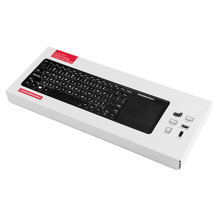 Клавіатура бездротова MODECOM MC-TPK2 Voyager (K-MC-TPK2-100-BL-RU)