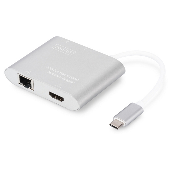 Порт-репликатор DIGITUS USB-C to 4K HDMI/2xUSB 3.0/Gigabit Ethernet (DA-70847)