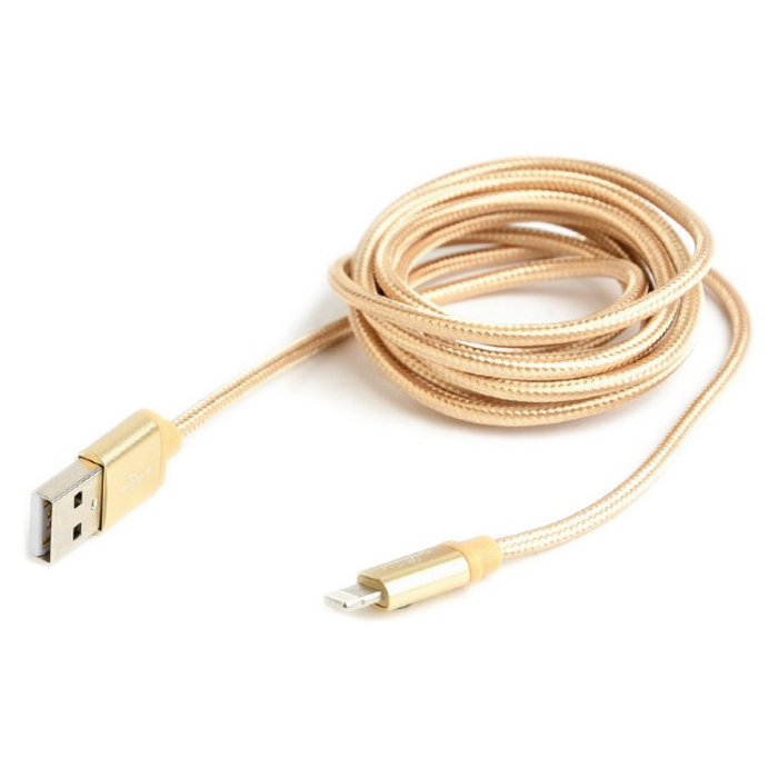 Кабель CABLEXPERT USB2.0 AM/Apple Lightning Gold 1.8м (CCB-MUSB2B-AMLM-6-G)