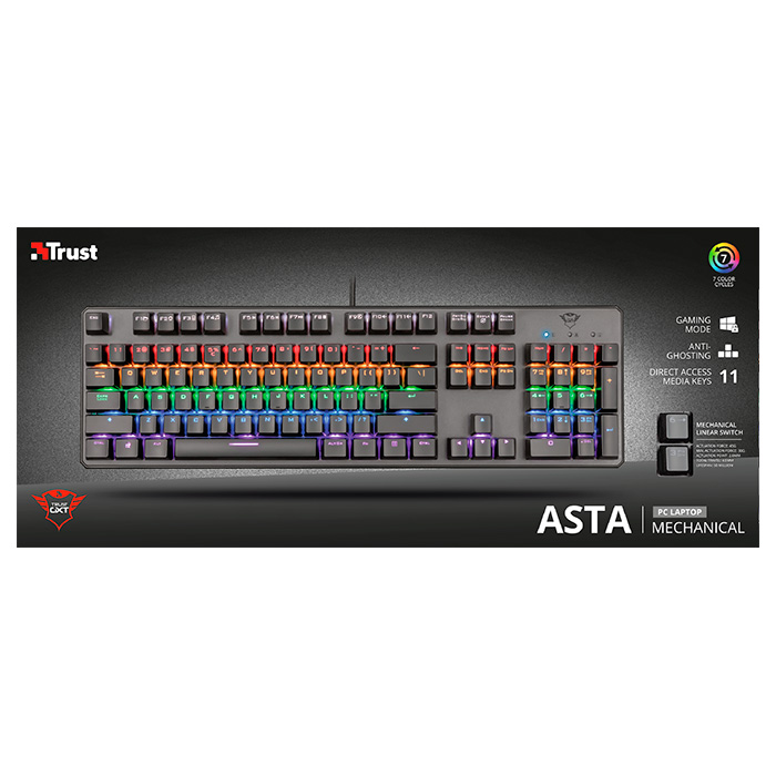 Клавиатура TRUST GXT 865 Asta (22630)