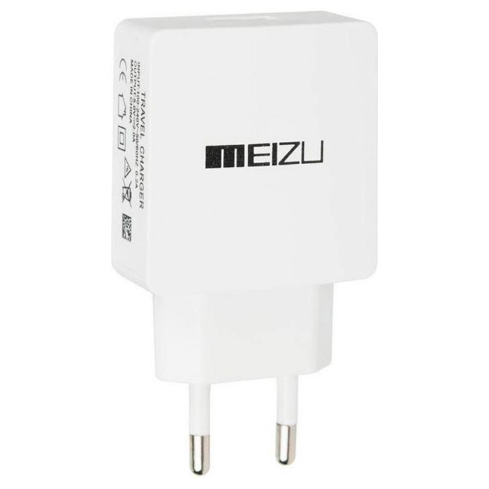Зарядное устройство MEIZU 1xUSB-A, 2A White w/Micro-USB cable
