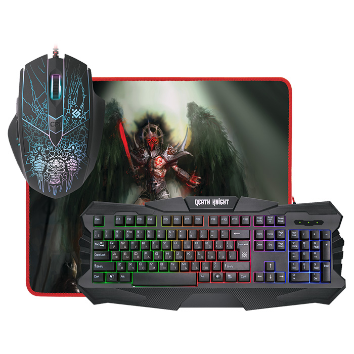 Комплект клавиатура + мышь DEFENDER Death Knight MKP-007 (52007)