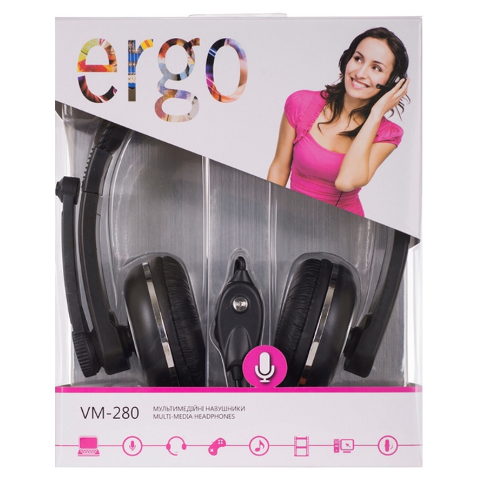 Навушники ERGO VM-280 Black