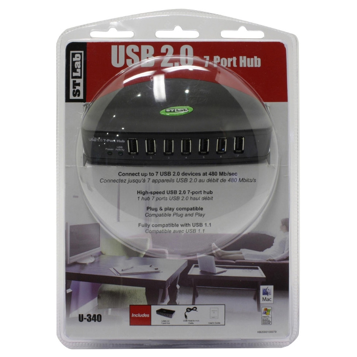 USB хаб STLAB U-340