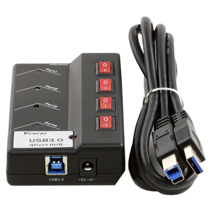 USB хаб з вимикачами VIEWCON VE 324
