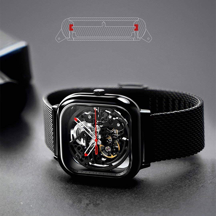 Часы наручные XIAOMI CIGA Design Hollowed-out Mechanical Watch Black (Z011-BLBL-13)