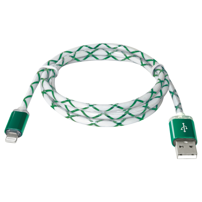 Кабель DEFENDER ACH03-03LT USB2.0 AM/Apple Lightning Green 1м (87553)