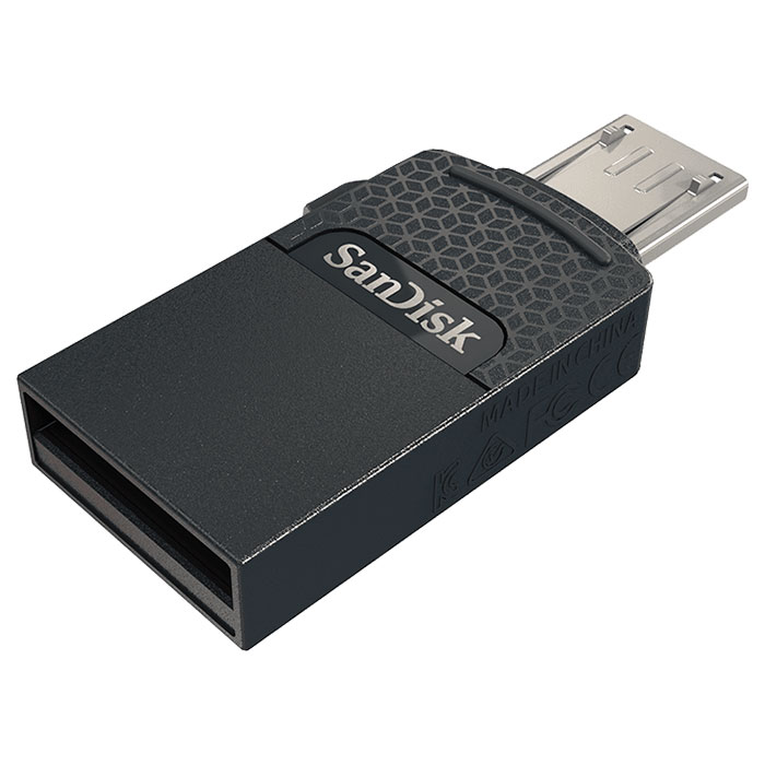 Флешка SANDISK Dual 128GB USB+Micro-B2.0 (SDDD1-128G-G35)