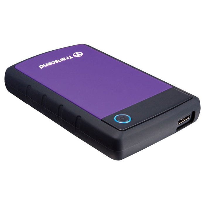 Портативний жорсткий диск TRANSCEND StoreJet 25H3 500GB USB3.1 Purple (TS500GSJ25H3P)