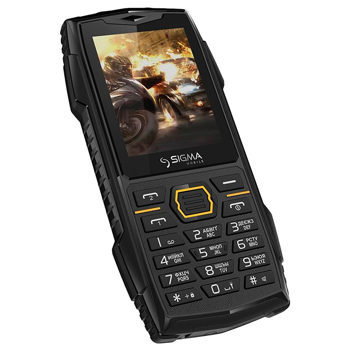 Мобильный телефон SIGMA MOBILE X-treme AZ68 Black/Orange (4827798374917)
