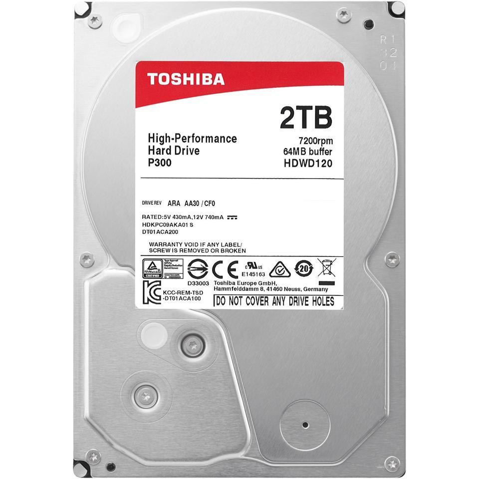 Жорсткий диск 3.5" TOSHIBA P300 Bulk 2TB SATA/64MB (HDWD120UZSVA)