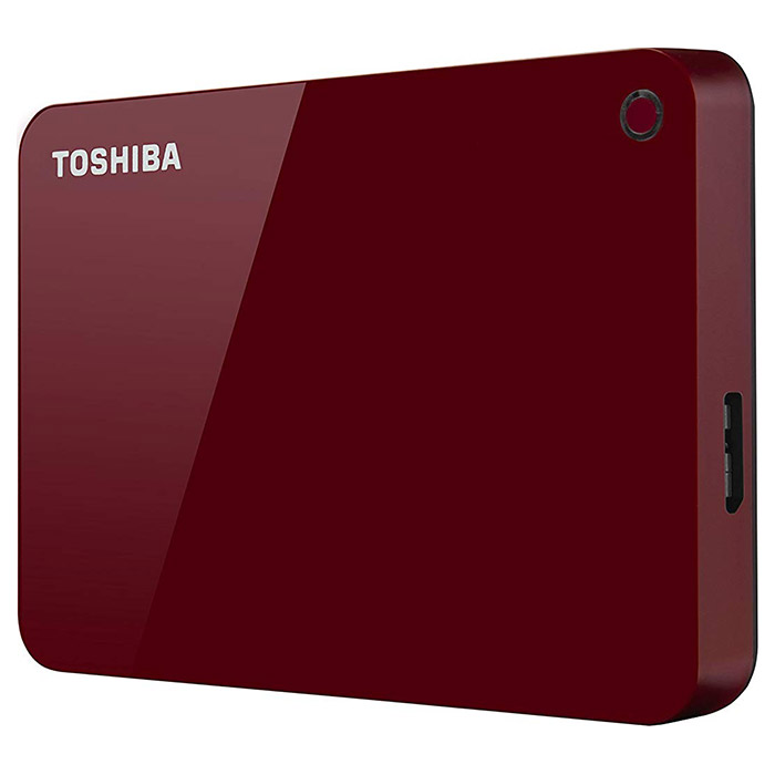 Портативний жорсткий диск TOSHIBA Canvio Advance 2TB USB3.0 Red (HDTC920ER3AA)