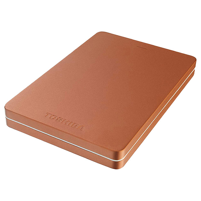 Портативный жёсткий диск TOSHIBA Canvio Alu 2TB USB3.0 Red (HDTH320ER3AB)