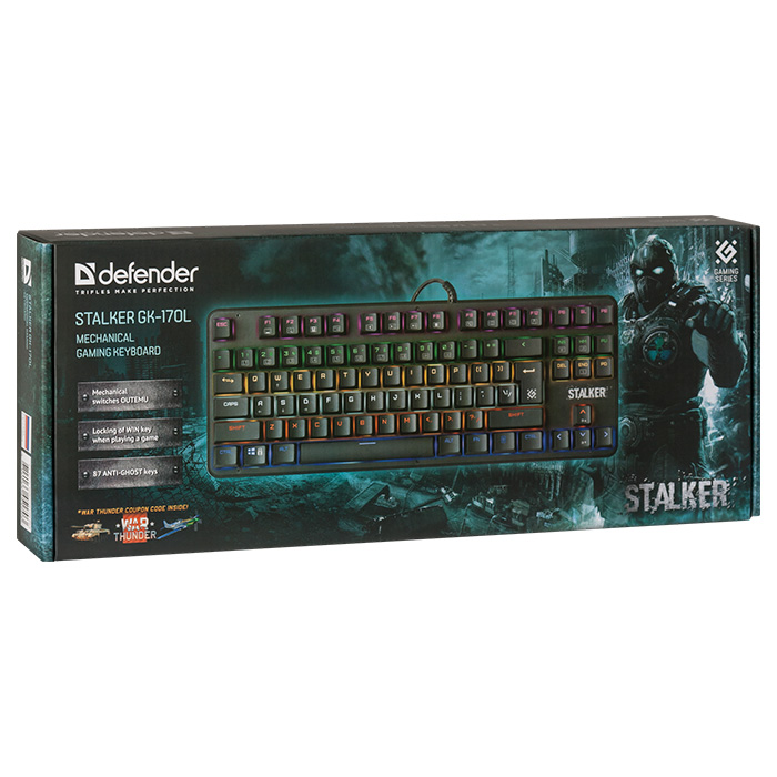 Клавіатура DEFENDER Stalker GK-170L (45170)