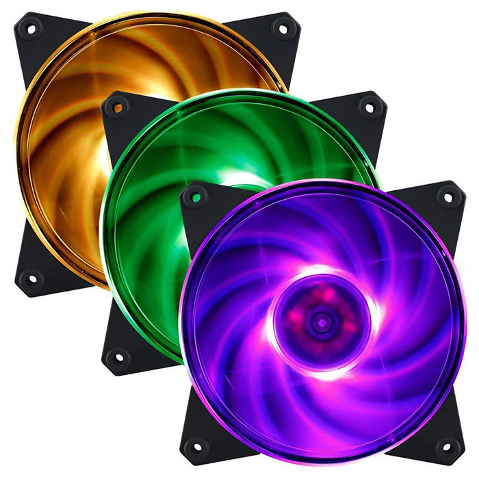 Комплект вентиляторів COOLER MASTER MasterFan Pro 120 Air Flow RGB with Controller 3-Pack (MFY-F2DC-113PC-R1)