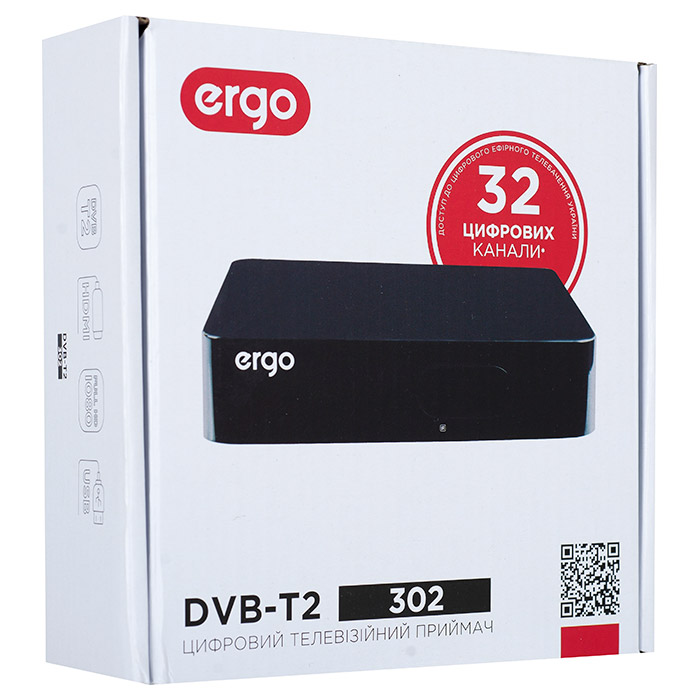 Ресивер цифрового ТБ ERGO DVB-T2 302