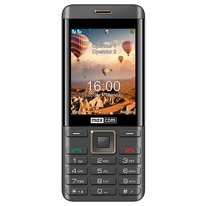 Мобильный телефон MAXCOM Classic MM236 Black/Gold