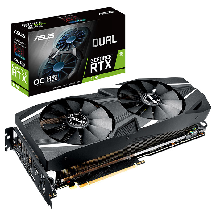 Відеокарта ASUS GeForce RTX 2070 8GB GDDR6 256-bit Dual OC (DUAL-RTX2070-O8G)