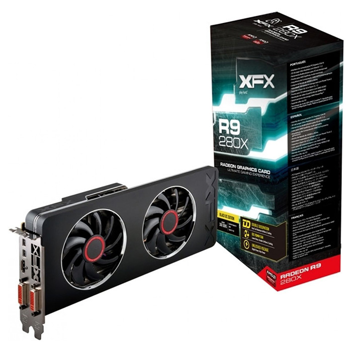 Видеокарта XFX Radeon R9 280X 3GB GDDR5 384-bit Black Edition (R9-280X-TDBD)
