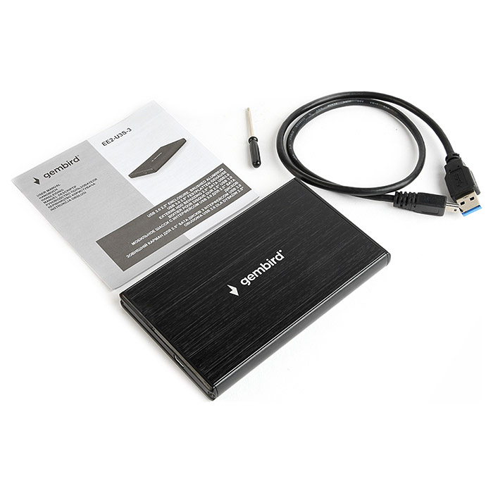 Кишеня зовнішня GEMBIRD EE2-U3S-3 2.5" SATA to USB 3.0 Black