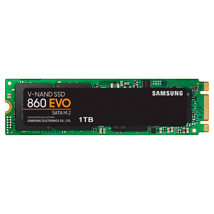 SSD диск SAMSUNG 860 EVO 1TB M.2 SATA (MZ-N6E1T0BW)