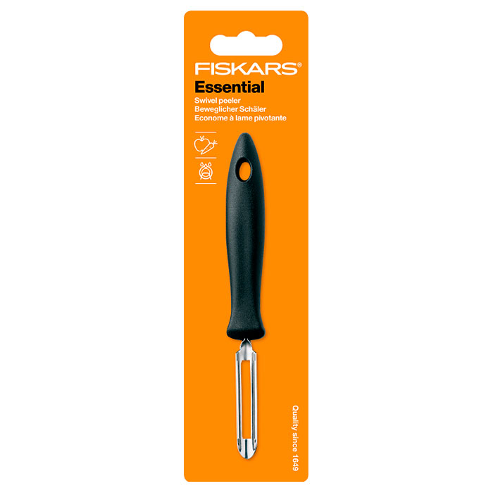 Ніж кухонний для овочів FISKARS Essential Swivel Peeler 60мм (1023787)