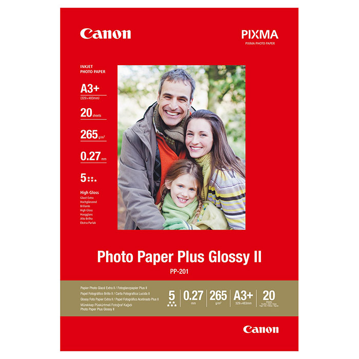 Фотопапір CANON Photo Paper Plus Glossy II A3+ 265г/м² 20л (2311B021)