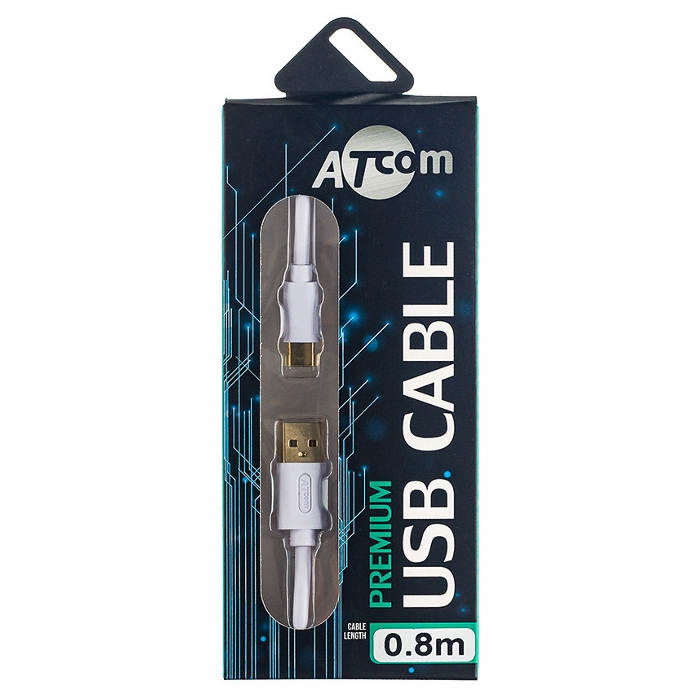 Кабель ATCOM USB2.0 AM/Type-C 0.8м (17425)