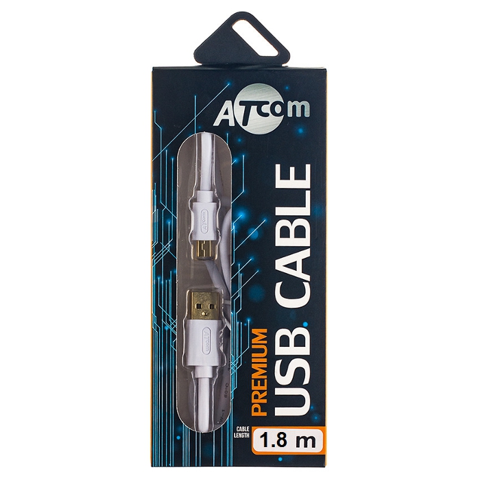 Кабель ATCOM USB2.0 AM/Mini-BM 1.8м (16120)