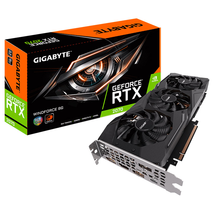 Відеокарта GIGABYTE GeForce RTX 2070 8GB GDDR6 256-bit (GV-N2070WF3-8GC)
