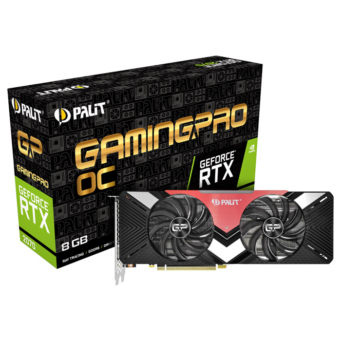 Відеокарта PALIT GeForce RTX 2070 8GB GDDR6 256-bit GamingPro OC (NE62070U20P2-1060A)