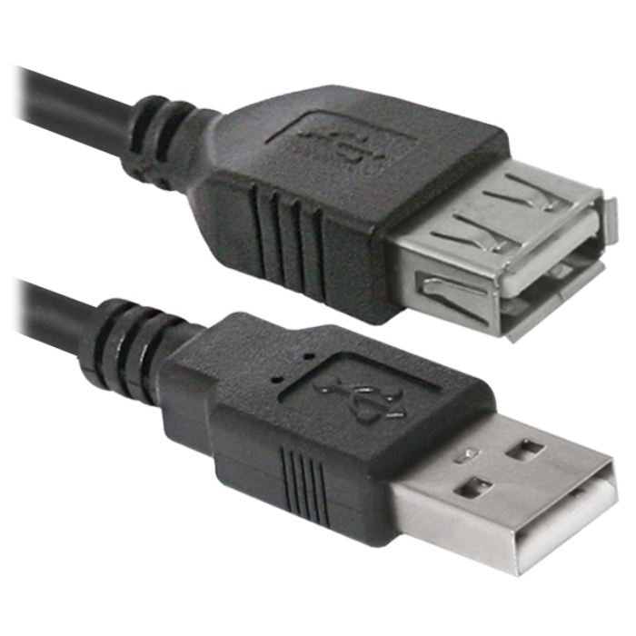 Кабель-удлинитель DEFENDER USB02-17 USB2.0 AM/AF 5м (87454)