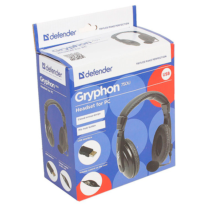Навушники DEFENDER Gryphon 750U (63752)